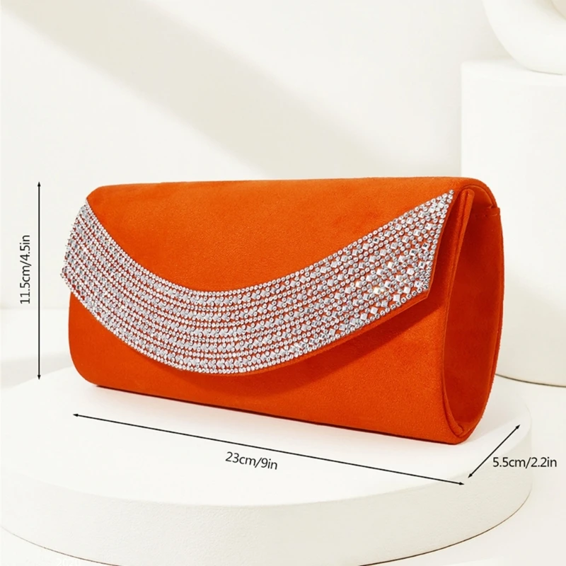 Элегантная бархатная блестящая вечерняя сумка-клатч с цепочкой для модных