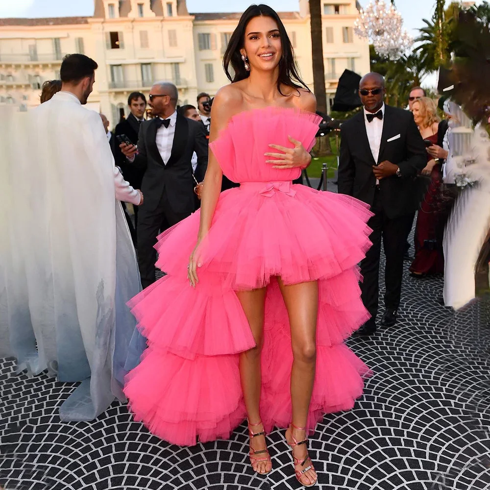 

Женское вечернее плиссированное платье, розовое фатиновое платье с открытой спиной, без рукавов, лето 2022