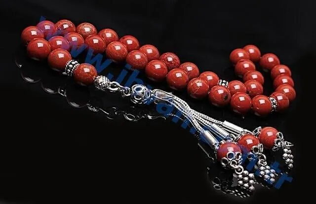 IQRAH Jasper Stone Beads Prayer Beads (925 STERLING SILVER)