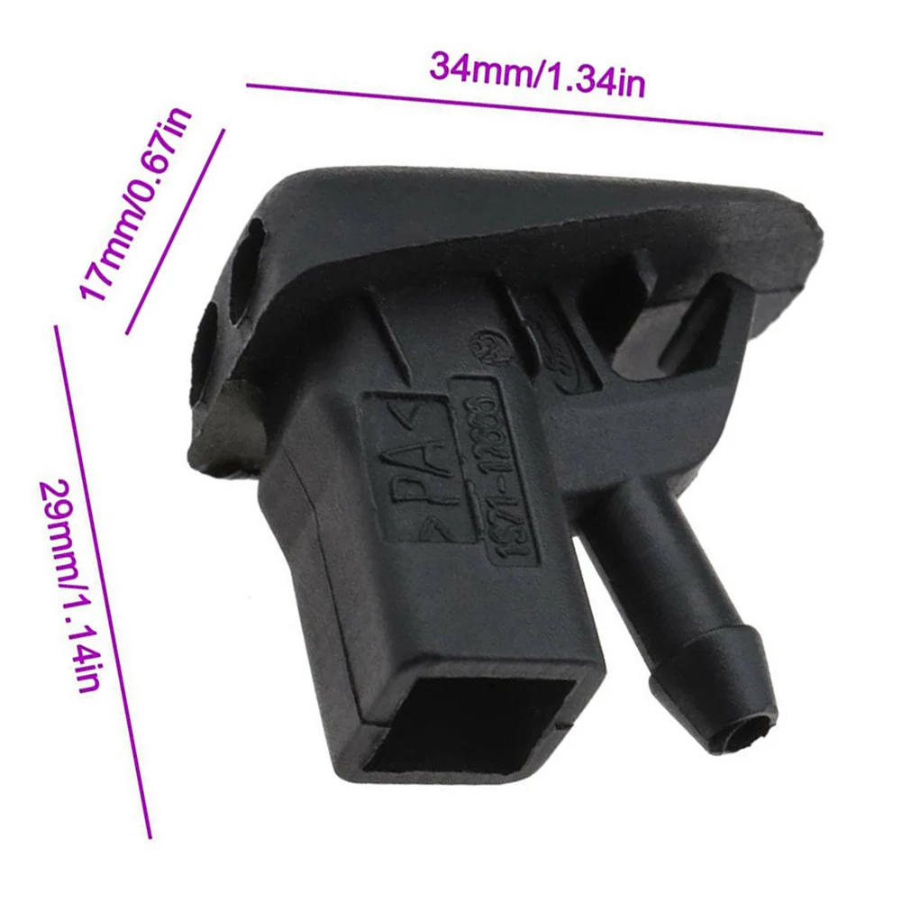 

2x Spray Nozzles Black For Jaguar X-Type 2001-2010 Spray Nozzles Practical