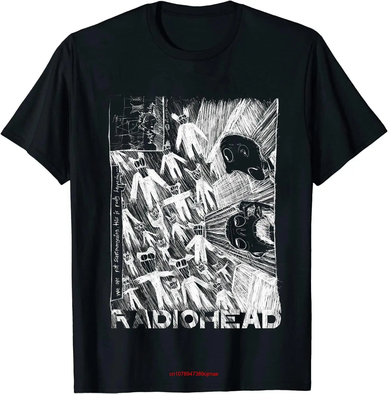 Трендовая футболка с длинным или коротким рукавом радиоголова 90-х годов