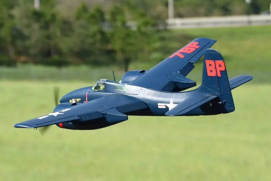 1700 мм F7F Tigercat Blue PNP Самолет RC Игрушечный реактивный самолет