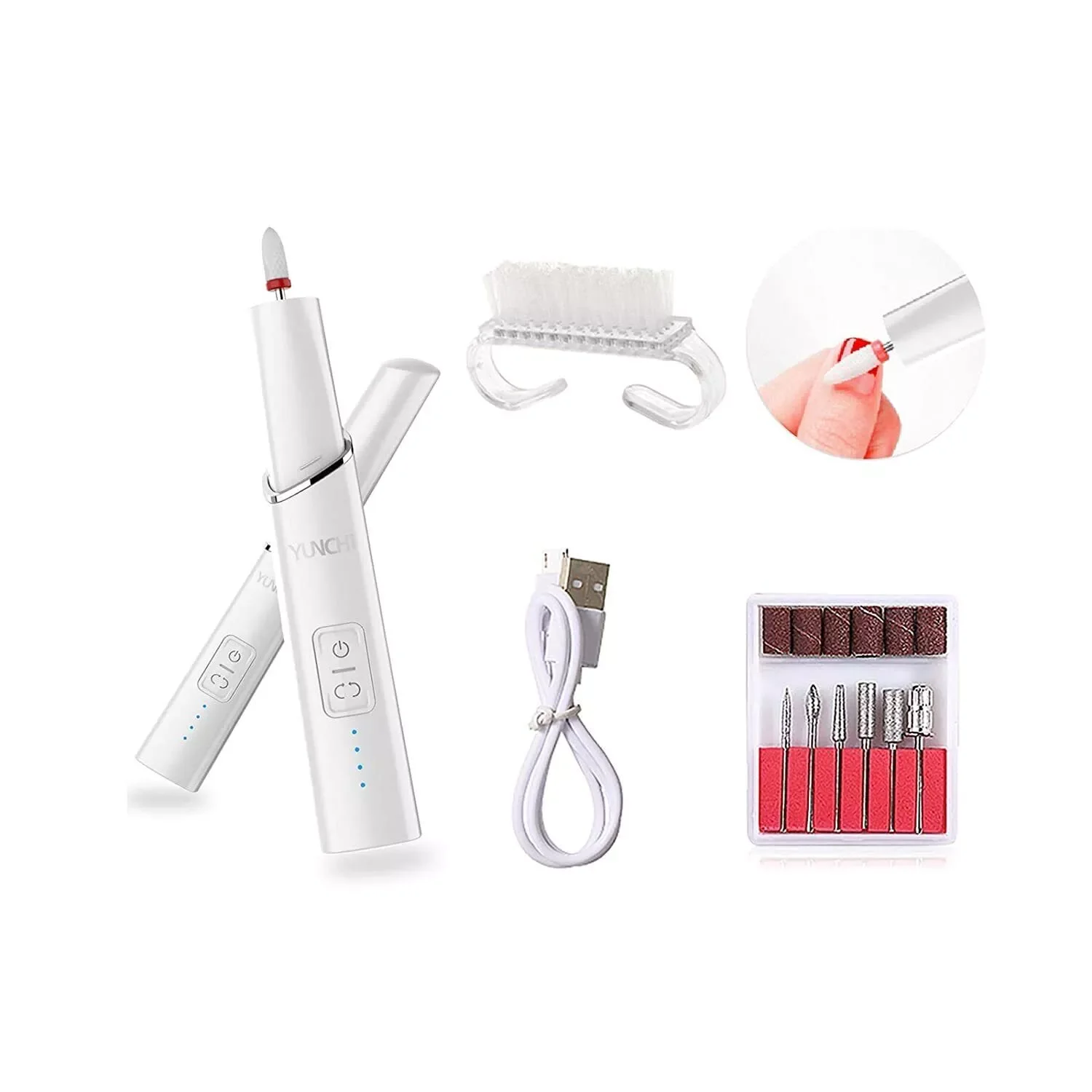 

Портативный профессиональный набор фрез для ногтей с 6 сверлами