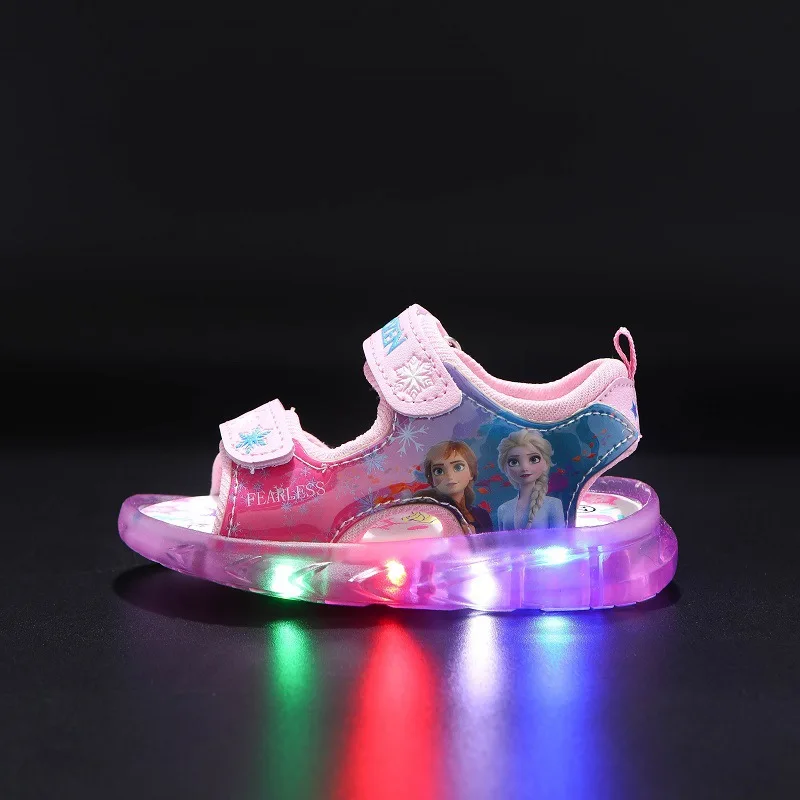 Летние светодиодные сандалии для девочек