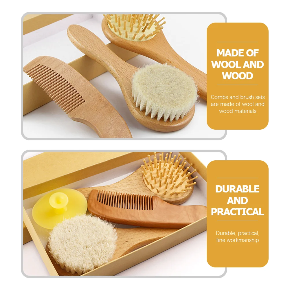 Набор шерстяных кистей детская расческа скребок для ванны набор волос