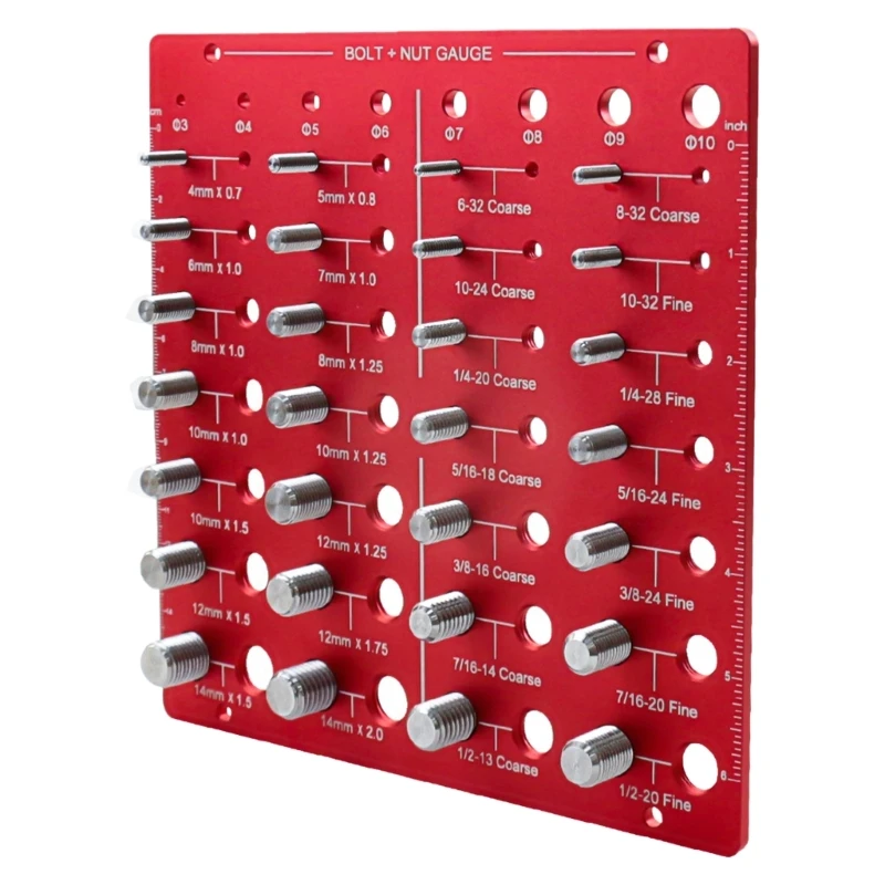 Идентификатор винта для проверки резьбы с 14 стандартными метрическими