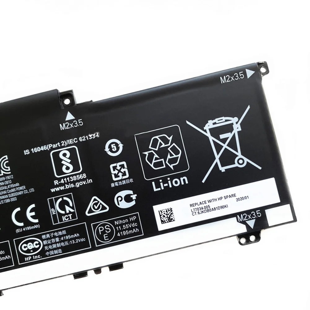 BN03XL Laptop Battery for HP Envy x360 13-ay 15-ed 15m-ee L76985-271 HSTNN-OB1O HSTNN-DB9N L73965-271 L76965-2C1 L76965-AC1 |