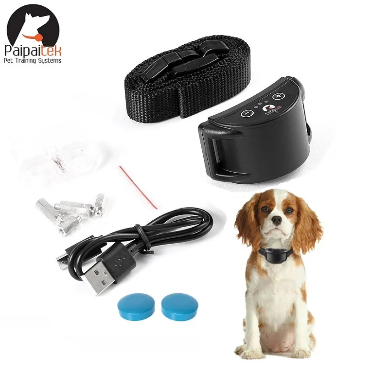 

Anti-barking Trainer Stock Dog In Paipaitek Dog Waterproof Adjustable Device Collar Collar Pet Dog Pet Training Supplies