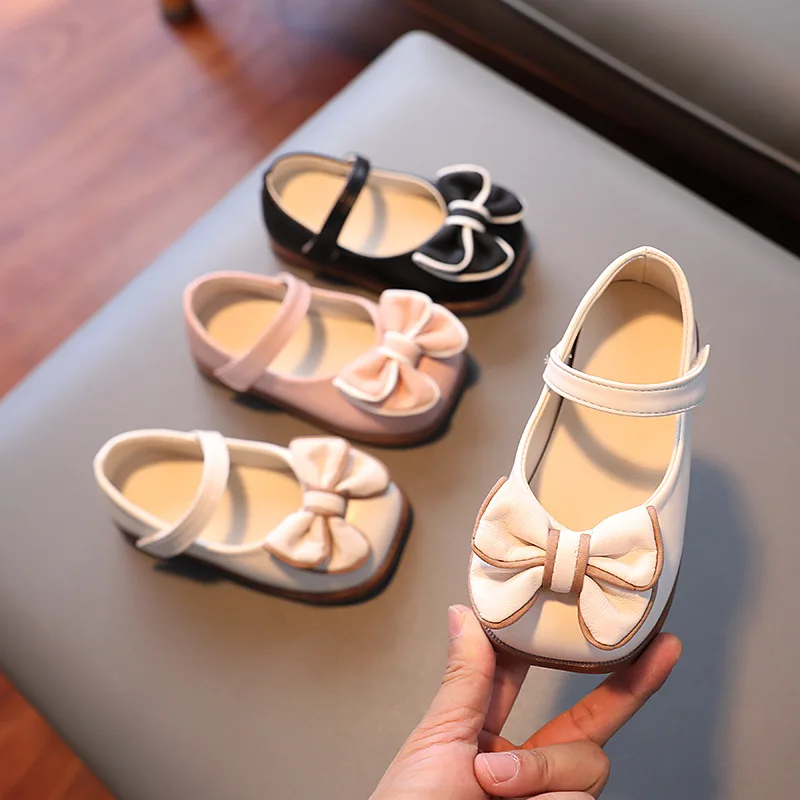 

CAPSELLA KIDS Casual Shoes for Girls Princess Mary Jane Dress Shoes Baby Girls Bow Tie Casual Flats 1-3-6 Years Children Shoes