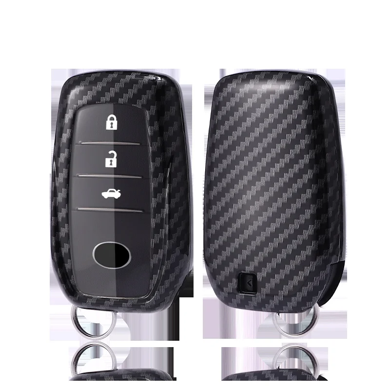 

Suitable for Toyota Crown Key Case, 2018 Sports Version Carbon Fiber Grain Shell Buckle All Inclusive