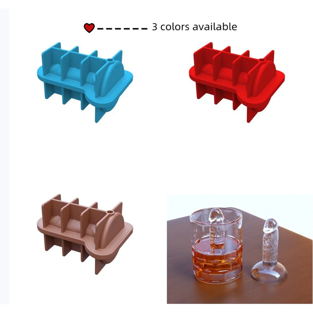 

Забавная силиконовая 3D-форма для виски, кофе, мороженого