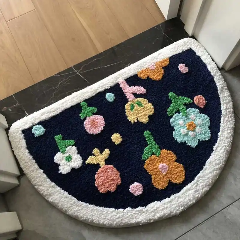 

2023 Bathroom anti-skid mat Bathroom absorbent floor mat Kitchen foot mat grey