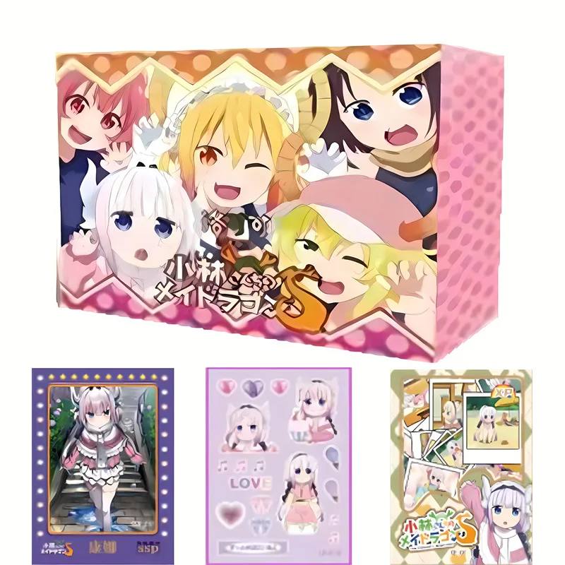 

Anime Miss Kobayashi's Dragon Maid Card Box Kobayashi Tohru KannaKamui Rare SSP MP XP UR ZR Collection Card Toy Gifts