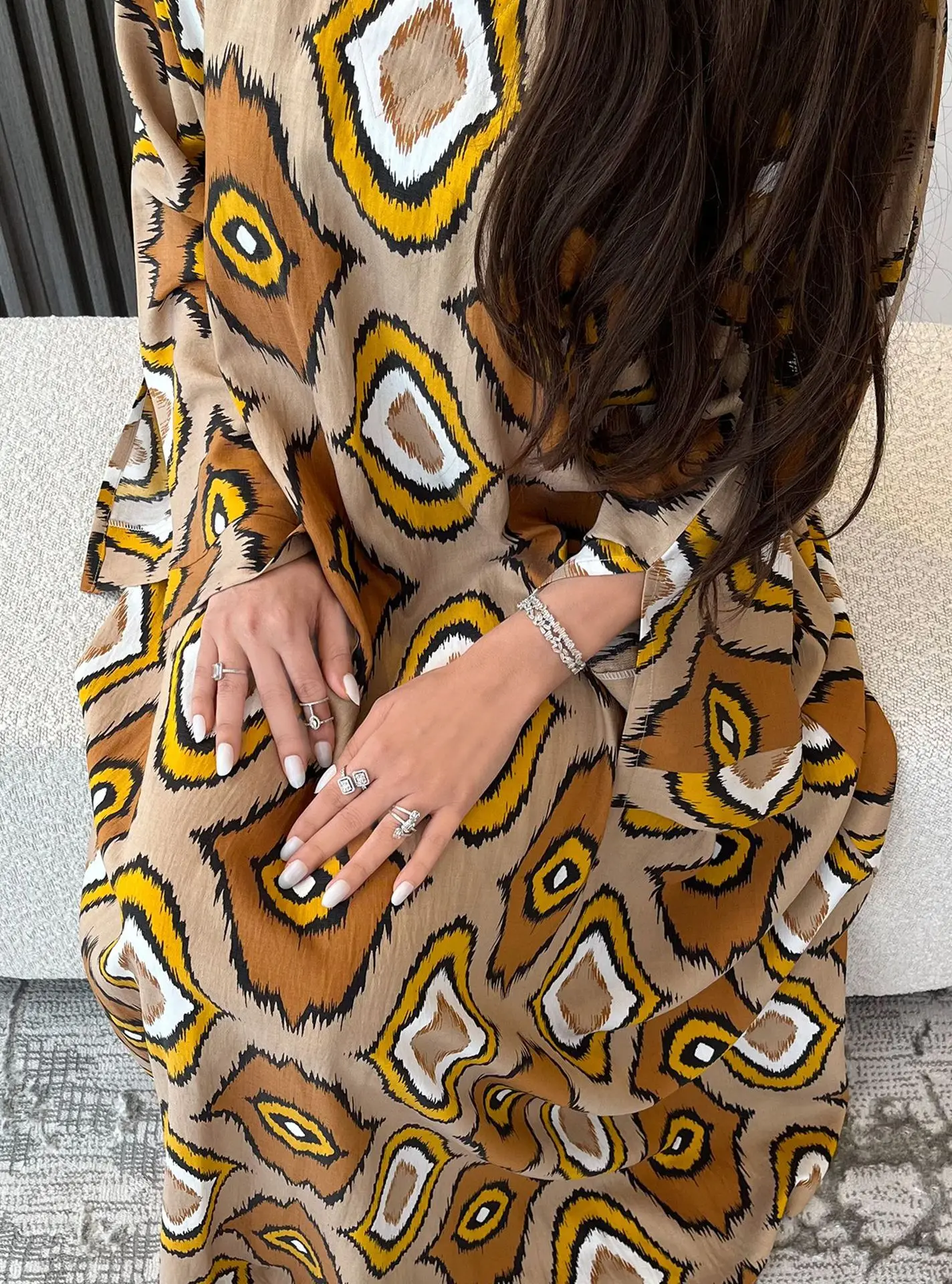 Ramadan Muslim Dress Women Loose JalabiyaTurkey Abaya Dubai Islam Pakistan Clothing Arab Moroccan Kaftan Party Evening Modest