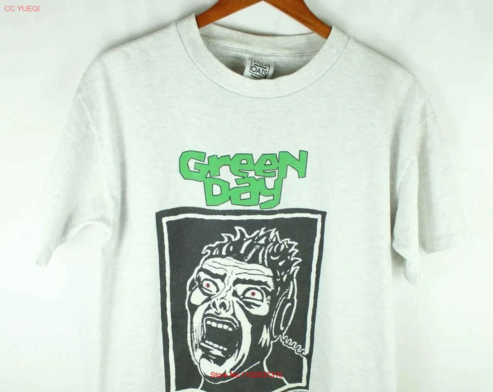 Винтажная футболка Gre en Da y 1995 Basket Case Grey Tour 1071907846 длинные или короткие рукава