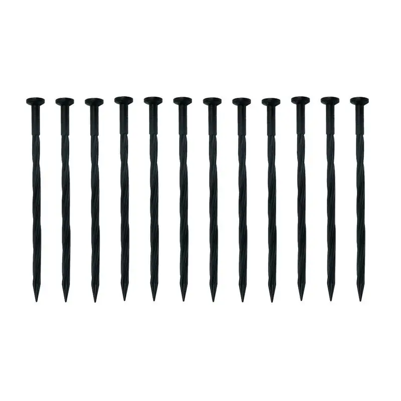 

Garden Fixing Ground Nails Stake Landscape Edging Stakes Garden Lawn Ground Cloth Film Paver Edging Anchors Spiral Pegs Spikes