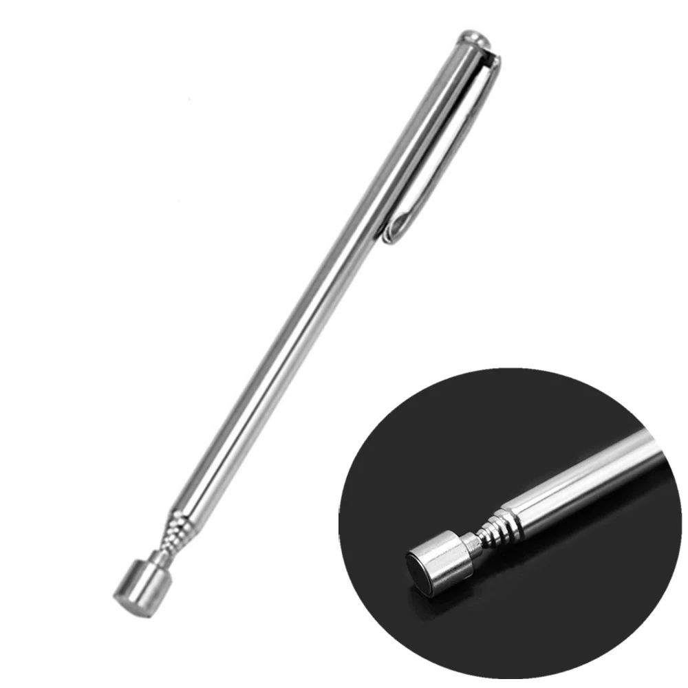 

Mini 1PC Portable Telescopic Magnet Magnetic Pen Pick Up Nuts and Bolts Promotion Handheld Tools Adjustable Length Silver Tone