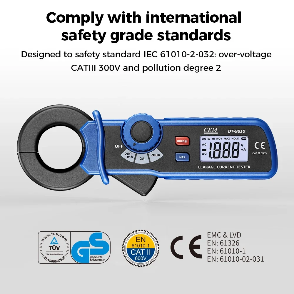 Мини-тестер утечки тока переменного