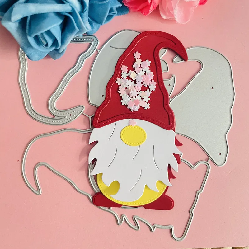 Рождественский шейкер карликовый гном dcoration штампованные металлические