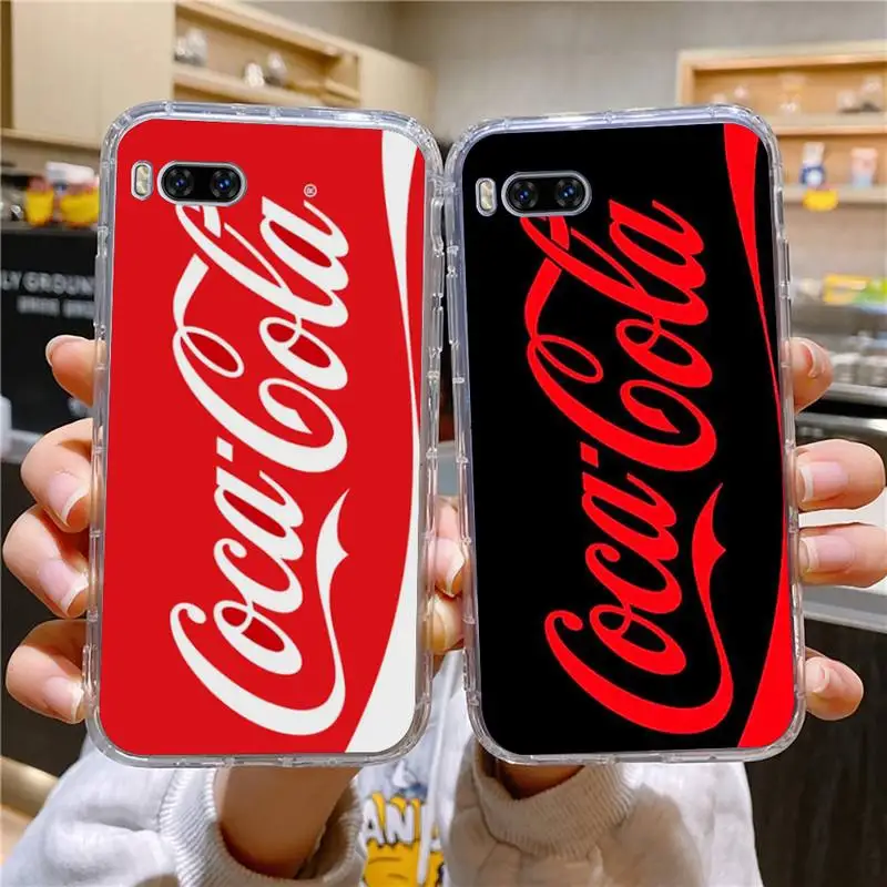 

C-Coca-Fashion Cola Phone Case For Huawei Mate P10 P20 P30 P40 P50 Smart Z Honor 50 60 70 Pro Lite Transparent Case