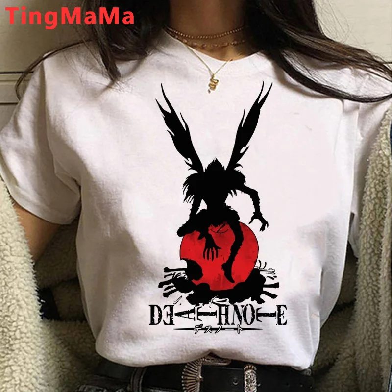 

Футболка мужская с надписью «Death Note Misa Amane», топ, винтажная уличная одежда для пар, в стиле Харадзюку