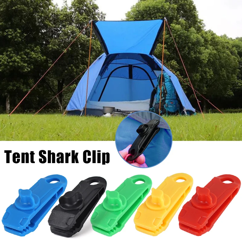 

5/10 Pcs Heavy Duty Camping Tarp Clips Tent Awning Clamps with Thumb Screw Removable Switched Detachable Durable Portable Tool