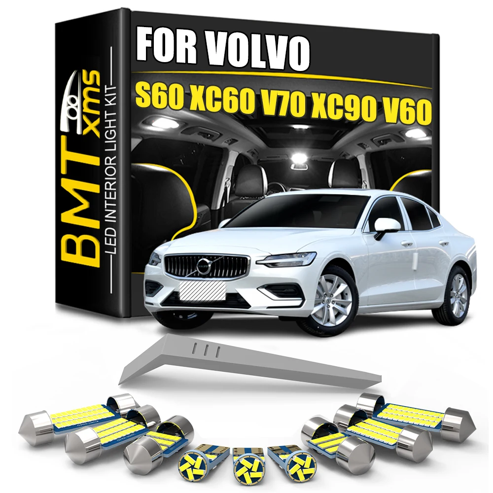 

BMTxms Canbus For Volvo V70 V50 V60 XC60 70 90 C30 C70 S40 S60 S70 S80 S90 Auto LED Interior Map Dome Trunk Light Lamp Bulb Kit