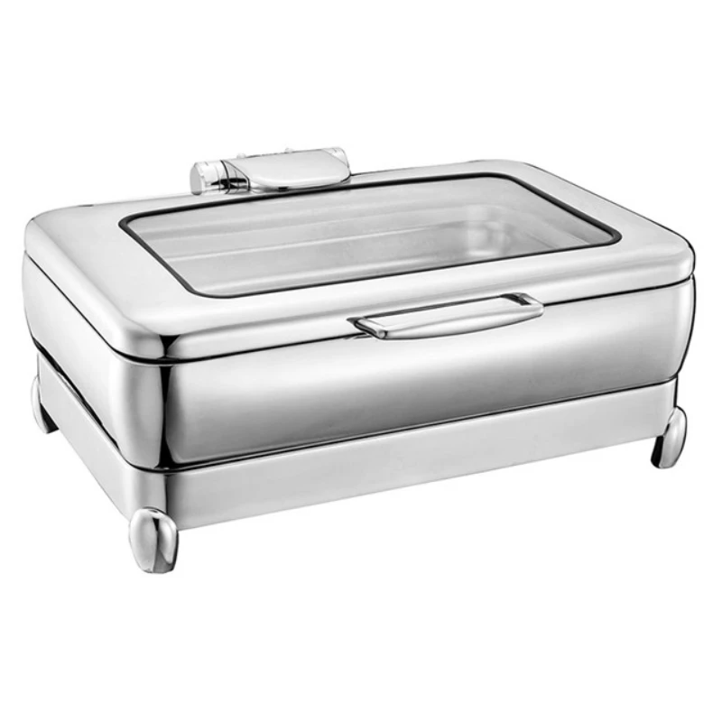 

9L royal christmas decoration chafing dish with glass cover