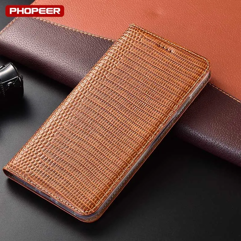 

Luxury Nature Genuine Leather Case For Samsung Galaxy F12 F41 F22 F42 F52 F62 F02s F23 F13 F04 F14 Lizard Grain Flip Cover Cases