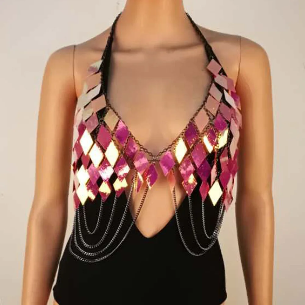 Модные блестящие укороченные майки с открытой спиной для женщин сексуальный