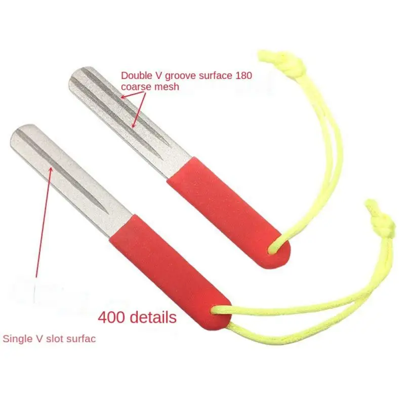 

Fishing Hook Sharpener Portable Diamond Knife Mini EDC Pocket Fish Hook Sharpen Tool For Camp Hike Outdoor Accessory