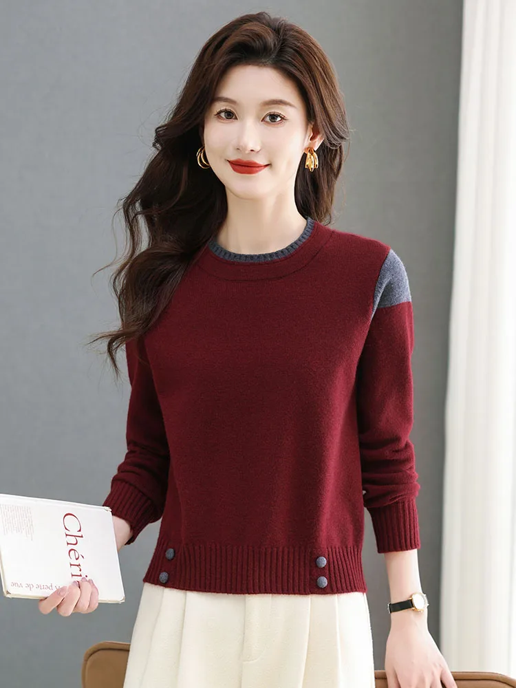 Укороченный свитер Erdos Ci женский осенне-зимний укороченный для маленьких мам с