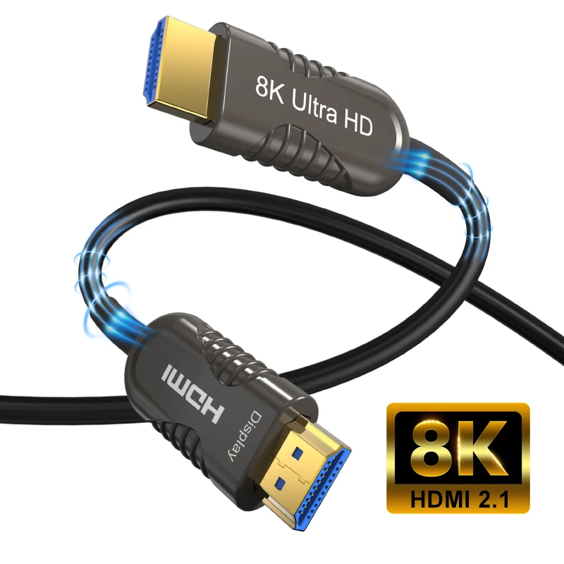 

HDMI 2,1 волоконно-оптический динамический HDR Ультра высокая скорость 48 Гбит/с 8K/60 Гц 4K/120 Гц для HD PS TV проектора