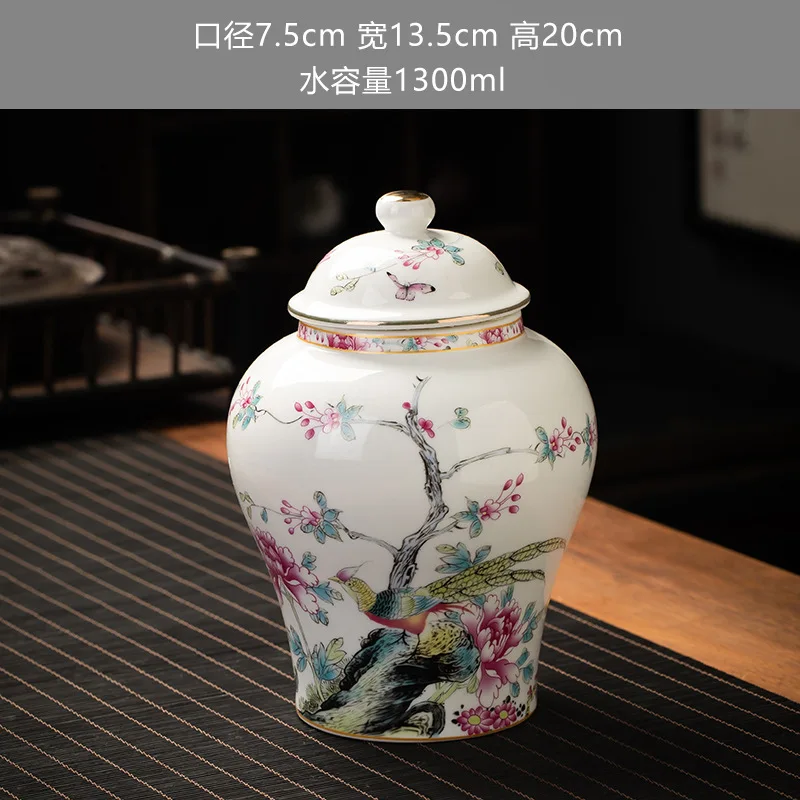 

Цветочная керамическая банка