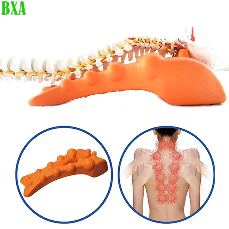 

New EVA Correct Cervical Vertebra Lumbar Traction Straight Spine Spine Massage Pillow Board Brace Back Stretching Health Care