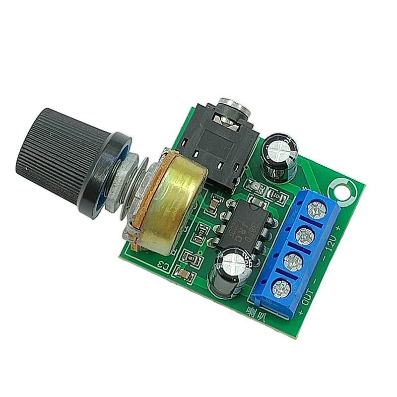 Фото Плата монофонического мини-усилителя мощности DC12V 12W LM386 YX1667, аудиомодуль усилителя мощности с регулировкой громкости №4