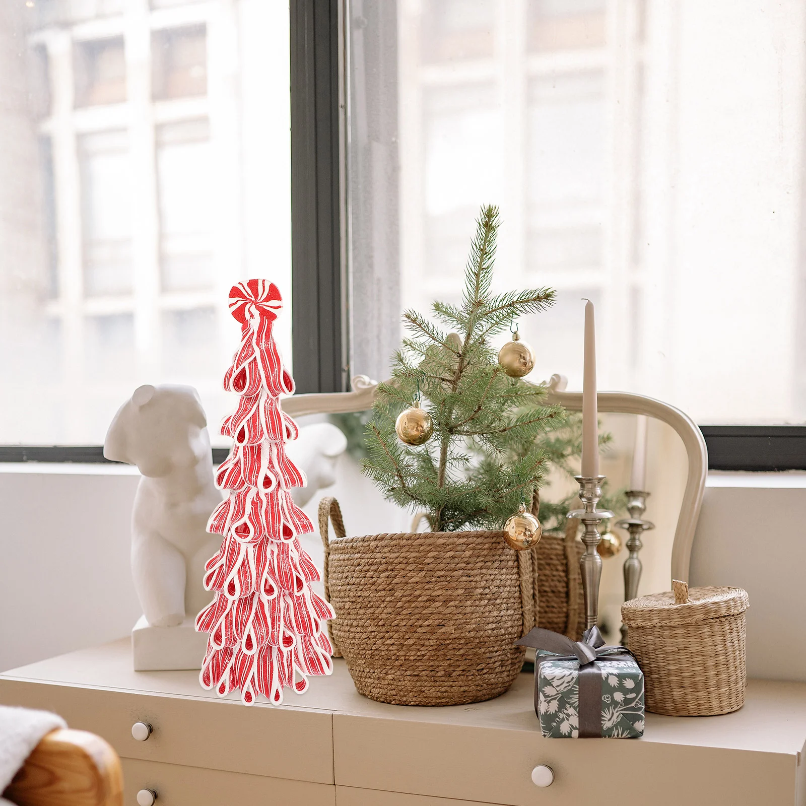 

Рождественская елка, конфеты, настольные украшения, украшение, Настольная глина, искусственная полимерная посуда для вечеринки
