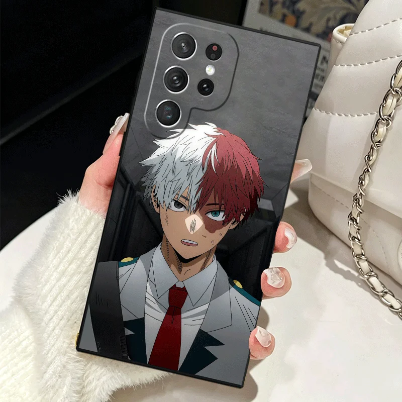 Фото Мягкий силиконовый чехол для Samsung Galaxy S25 S26 Ultra MHA My Hero Todoroki Shoto Shell S24 FE S23 S22 Plus S21 S20 + Edge Co №5