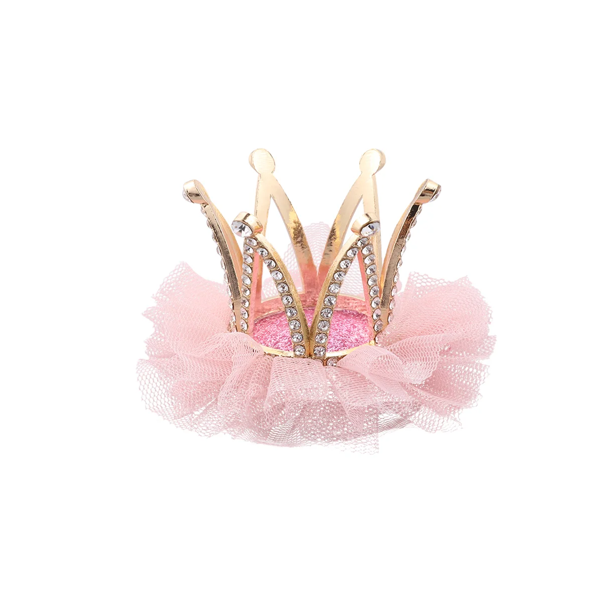 

Hair Clipsclip Kids Rhinestone Bangpinbobby Glitter Diamond Flower Mesh