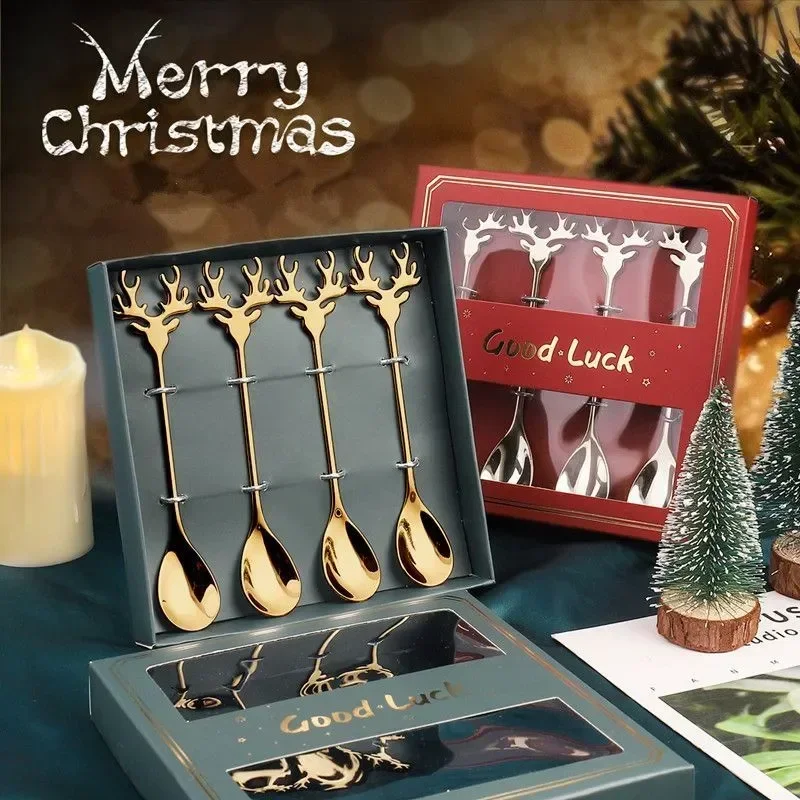 

Рождественское украшение для дома, Набор рождественских подарочных коробок, праздничное украшение для древесины пожилого человека, креативная 3D посуда, украшения, подарки