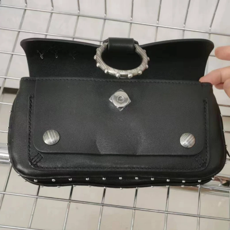 

Women Single Shoulder Bag Casual Bag Black Bag Genuine Leather