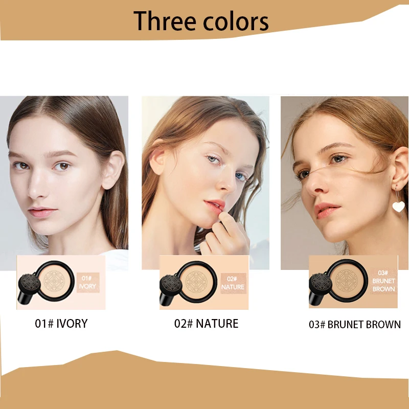 Грибовидной Головкой на воздушной подушке основа для макияжа BB CC крема 3 цвета