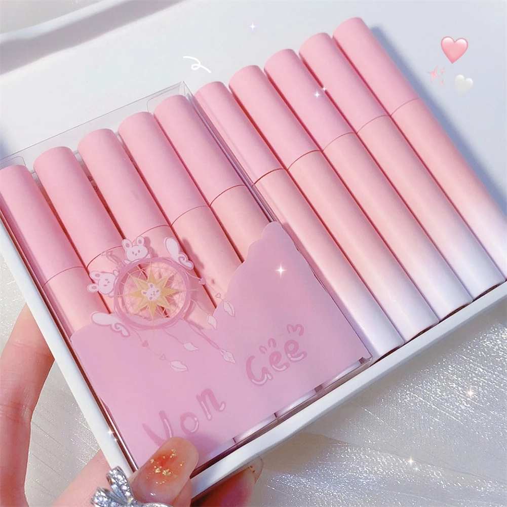 

5PCS Velvet Matte Lipstick Set Liquid Lip Gloss Waterproof Long Lasting Nude Women Red Lip Tint Beauty Korean Cosmetic