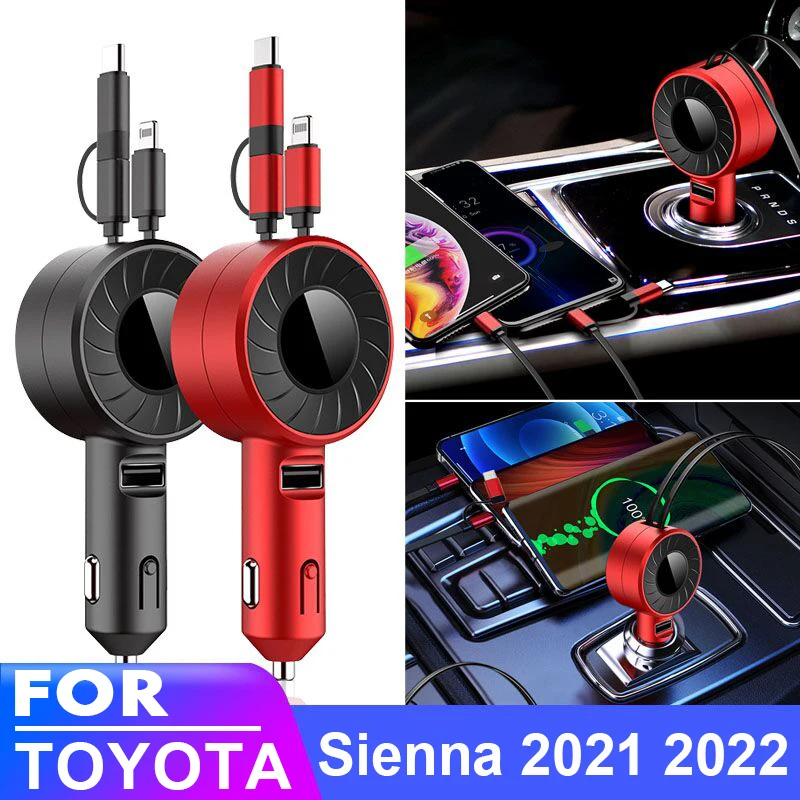 

USB Type C Car Charger for iPhone Android HUAWEI HONOR Xiaomi POCO Redmi Samsung Galaxy Realme UMIDIGI Doogee for TOYOTA Sienna