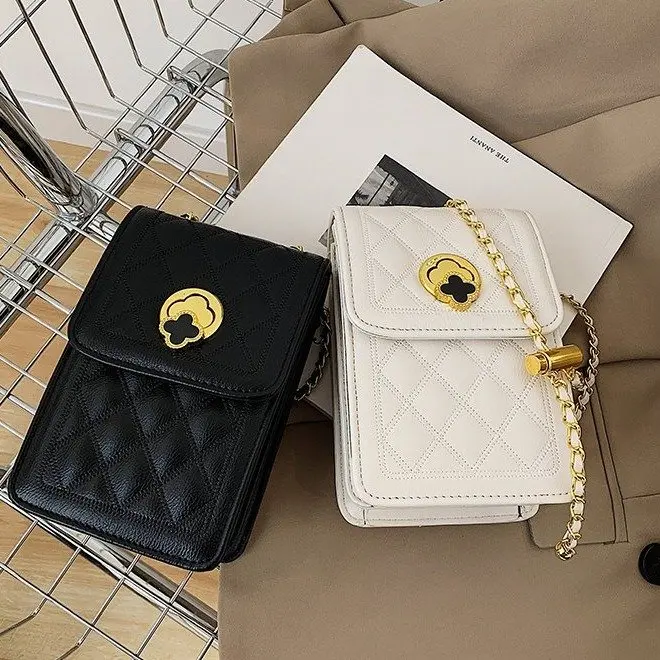 

Mini Micro Crossbody French Phone Key Black White Purse Shoulder Leather Luxury Replica Women's Bag 2022 Trend for Girl Trend