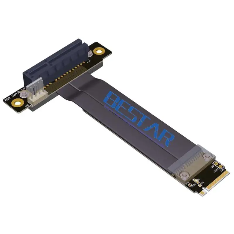 Nvme m Key2280 para Pcie Ngff 3.0 4x Riser Cartão Cabo Extensor Pci-express x4 10cm 20cm 30cm 1ft 2ft 3ft Pci-e Gen3.0 32g Bps M.2 Cabos de computador e conectores