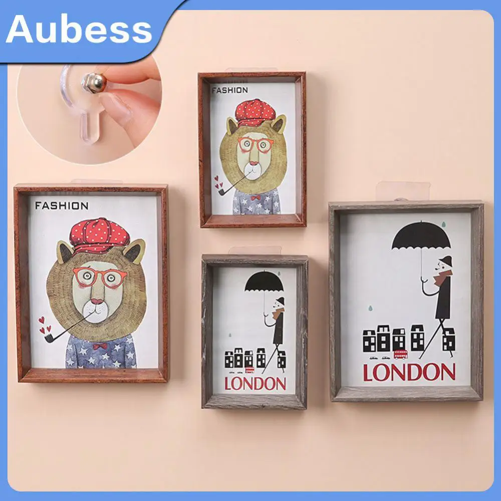 

Hole Free Weight-absorbing Frame Stainless Steel Door Hook Easy To Install Hooks Transparent Sticking Nail Multipurpose