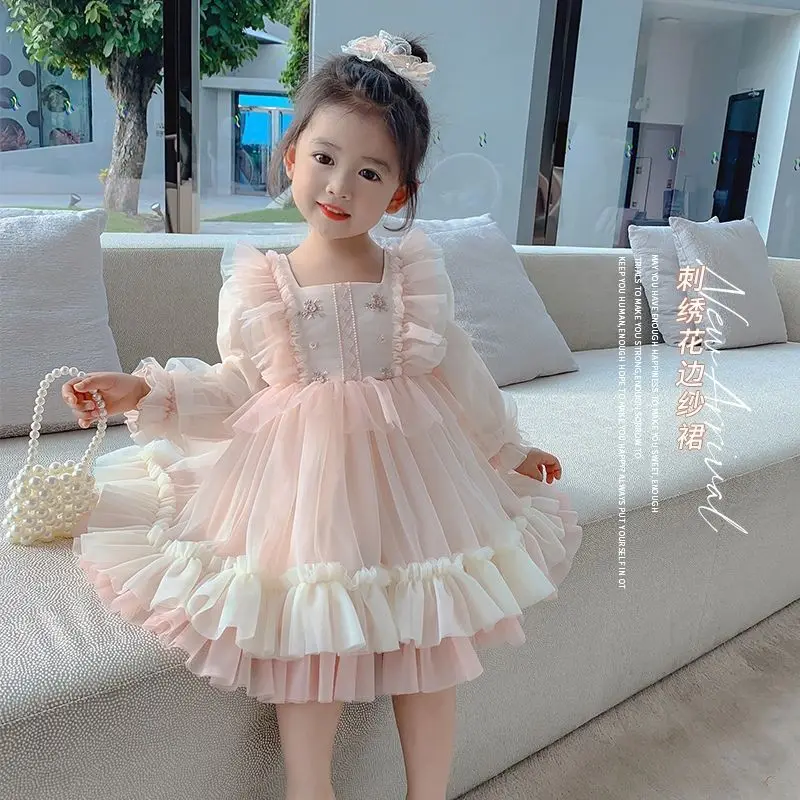 

Girl Dress New Children's Fashionable Princess Dress Baby Spring Dress Kids Dresses for Girls 5 Years Old Kids Clothes