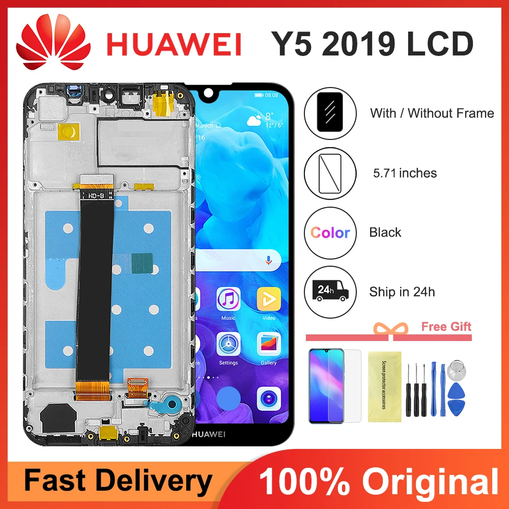 Оригинальный дисплей для Huawei Y5 2019, ЖК-дисплей для Honor 8S, сенсорный экран для Huawei Y5 2019, дисплей с рамкой для телефона LX1 LX2 Оригинальный дисплей для Huawei Y5 2019, ЖК-дисплей для Honor 8S, сенсорный экран для Huawei Y5 2019, дисплей с рамкой для телефона LX1 LX2