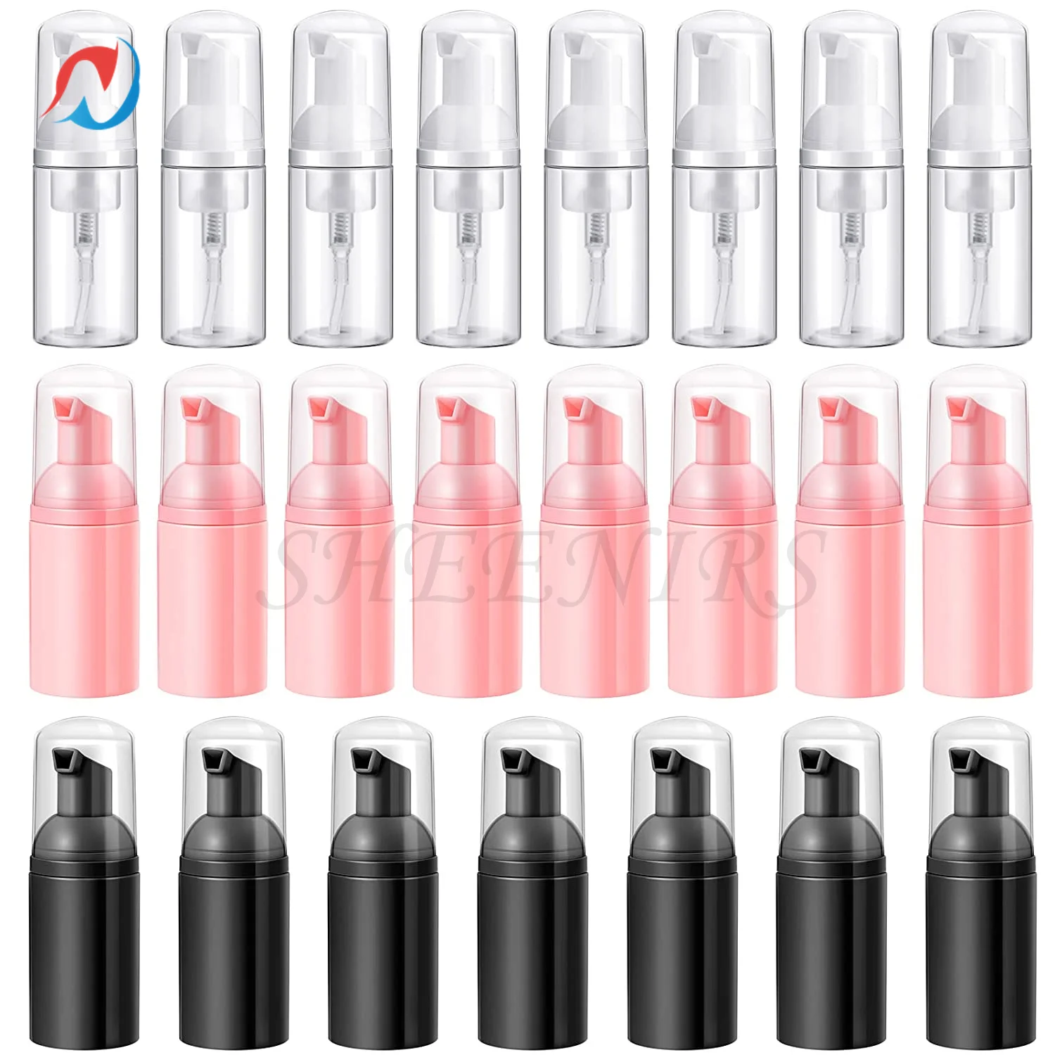 

24Pc Empty Foam Pump Bottle 1oz/30ml Travel Soap Bottle Hand Sanitizer Dispenser Instant Foaming Bottles for Hand Lotion Shampoo